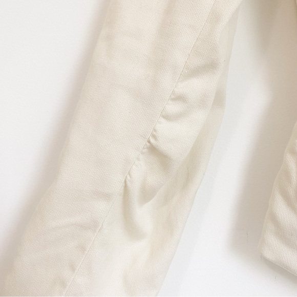 Armani Exchange Vintage Cream Fitted Blazer Jacket - Picture 3 of 12